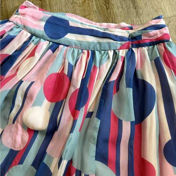 J. Peterman • Silk Polka Dot Twirl Skirt - Picture 3 of 11